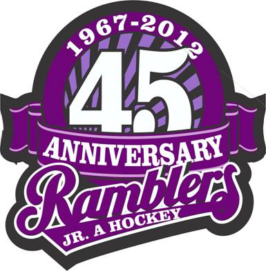 Amherst Ramblers 2011 Anniversary Logo iron on heat transfer